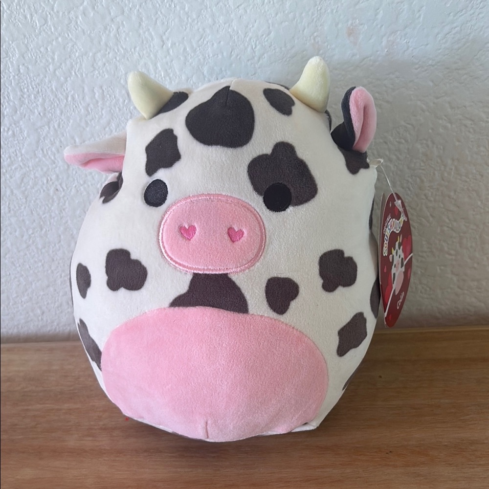 Squishmallows Cow Plush - Pink and Brown